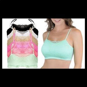 Padded Seamless Lace-Cami Bralettes 💕 (6)